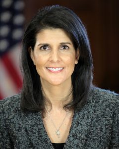 Nikki Haley official photo - Public Domain wikipedia