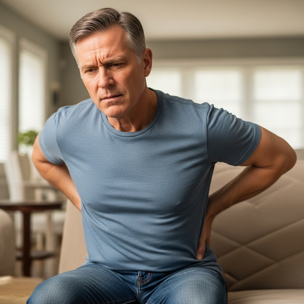 Man with back pain