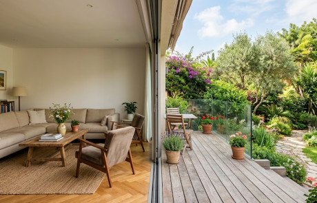 טשטוש הגבולות: יצירת זרימה הרמונית בין פנים הבית לגינה