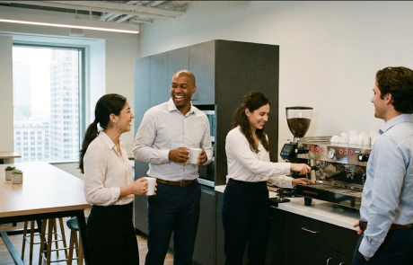 איך מכונת קפה משרדית משפרת את האווירה והתפוקה במשרד